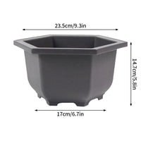 Rectangular Flowerpots Plastic Bonsai Plants Pot Square for Flower Balcony Garden Yard Landscape Bonsai Pot Trays Home Decor Quick Pick Grocers