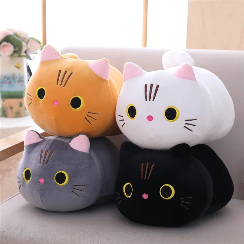 20cm Cute Soft Cat Plush Pillow Sofa Cushion Kawaii Plush Toy Stuffed Cartoon Animal Doll Lovely Gift Quick Pick Grocers