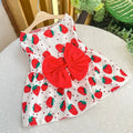 Dog Princess Dress Summer Kitten Pet Skirt Cute Printed Bow Lace Dog Dresses for Small Medium Puppies Poodle Chihuahua Apparel Quick Pick Grocers