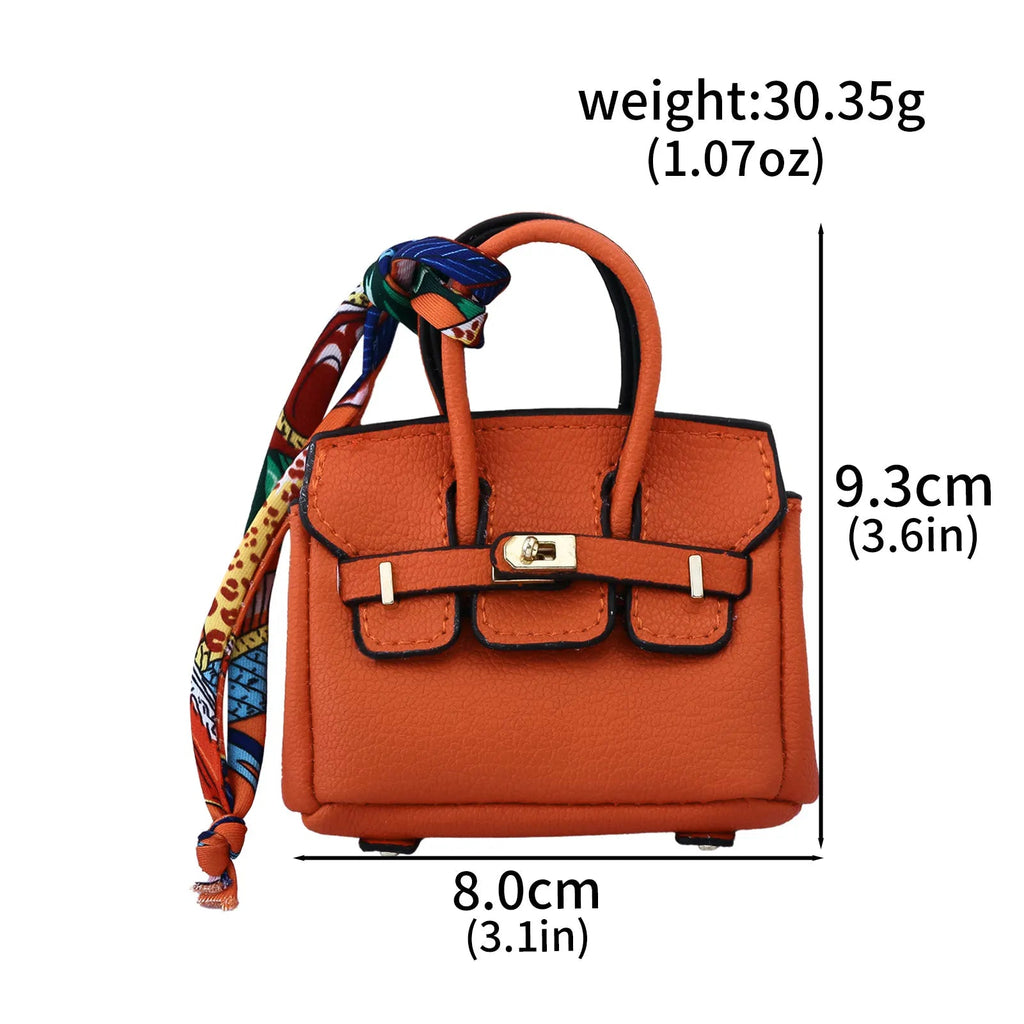 Mini Bag Pendant Small Keychain Case Accessory Family Mini Earphone Bag Accessories Pendant Key Chain Decoration Gift Quick Pick Grocers