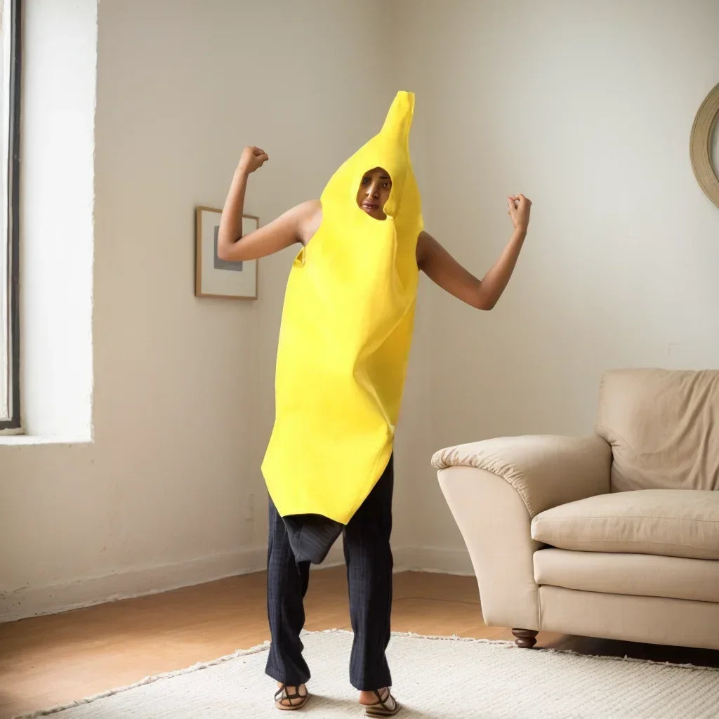 Child/Adult Banana Cosplay Halloween Christmas  Costumes Performance Costume Fruit Banana Costume Performance  Costume Quick Pick Grocers