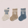 3Pairs/lot Children's Socks For Boys Girls Cotton Letter Kids Socks Casual Sport Girl Boy Toddler Baby Floor Short Sock Non-slip Quick Pick Grocers