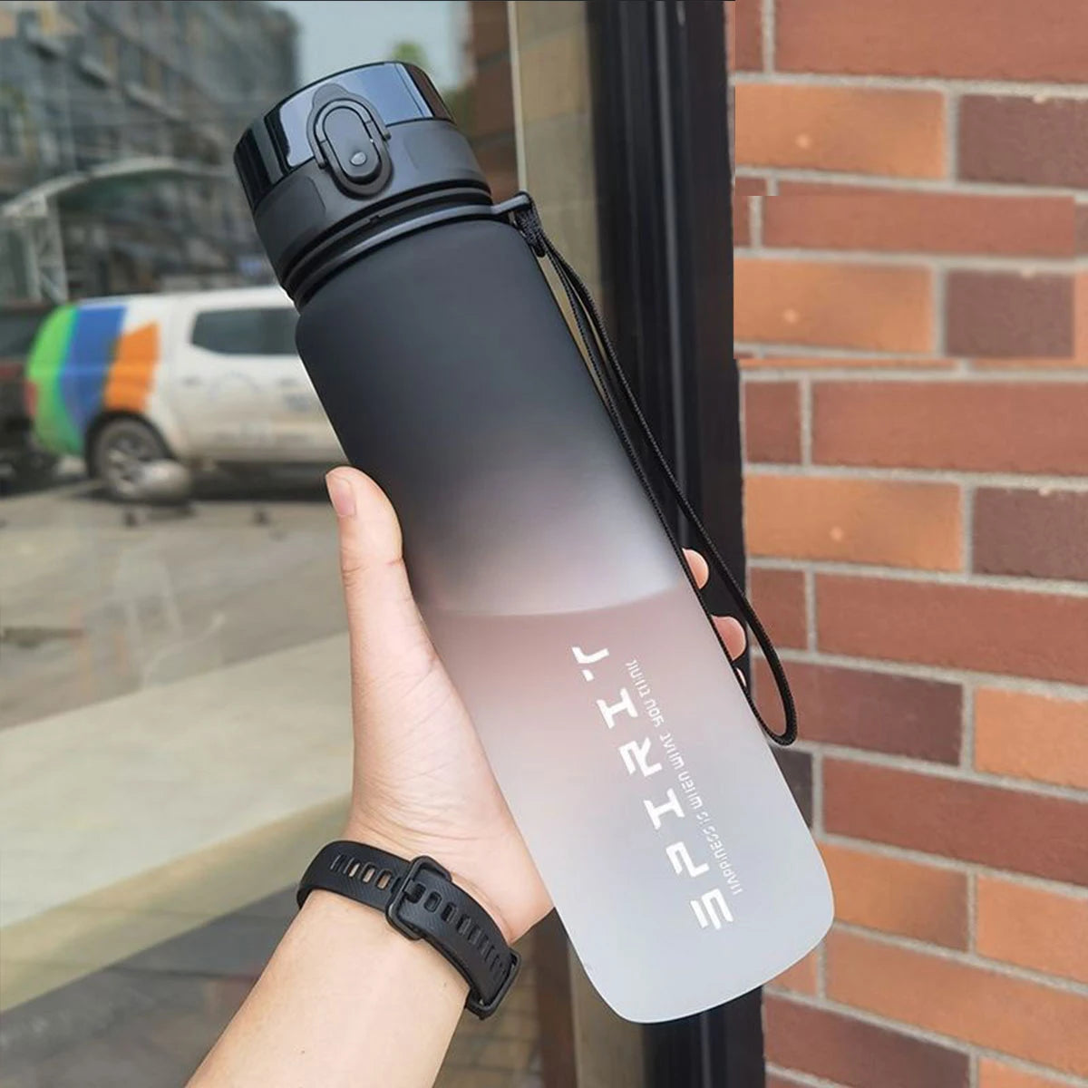Gradient Water Bottle - 1000ml/600ml/750ml Capacity Outdoor Camping Gym Suitable Holiday Gift Birthday Quick Pick Grocers