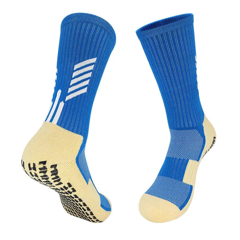 High Quality Anti Slip Soccer Socks Adults Kids Sport Towel Bottom Cotton Mid Tube Non Slip Football Hockey Baseball Grip Sock Quick Pick Grocers