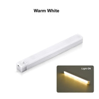 Wireless USB Rechargeable Motion Sensor LED Bar Light Induction Night Light Portable Cordless Magnetic Cabinet Lamp for Kitchen Quick Pick Grocers