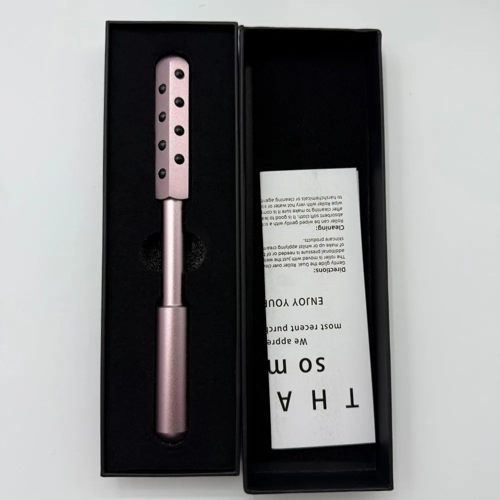 24 Germanium Face Massage Beauty Acupoint Roller Stick Wholesale Beauty Roller Tool Face Gua Sha Massager Women Skin Care Beauty Purest Peak