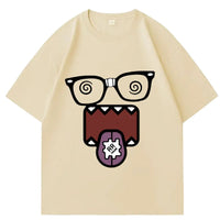 Domo Kun Funny Meme T Shirts Men's Women Clothes Classic Cotton Casual Tee Shirts Short Sleeve Summer T-shirt Tops Streetwear Quick Pick Grocers
