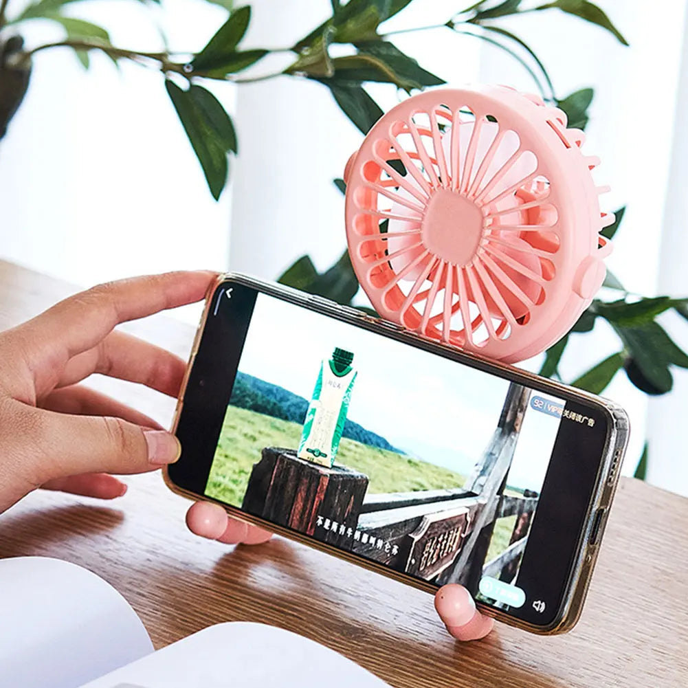 Baby Stroller Fan with Flexible Tripod Portable Handheld Fan USB Charging Mini Desk Cooling Fan 500mAh for Baby Stroller Student Quick Pick Grocers