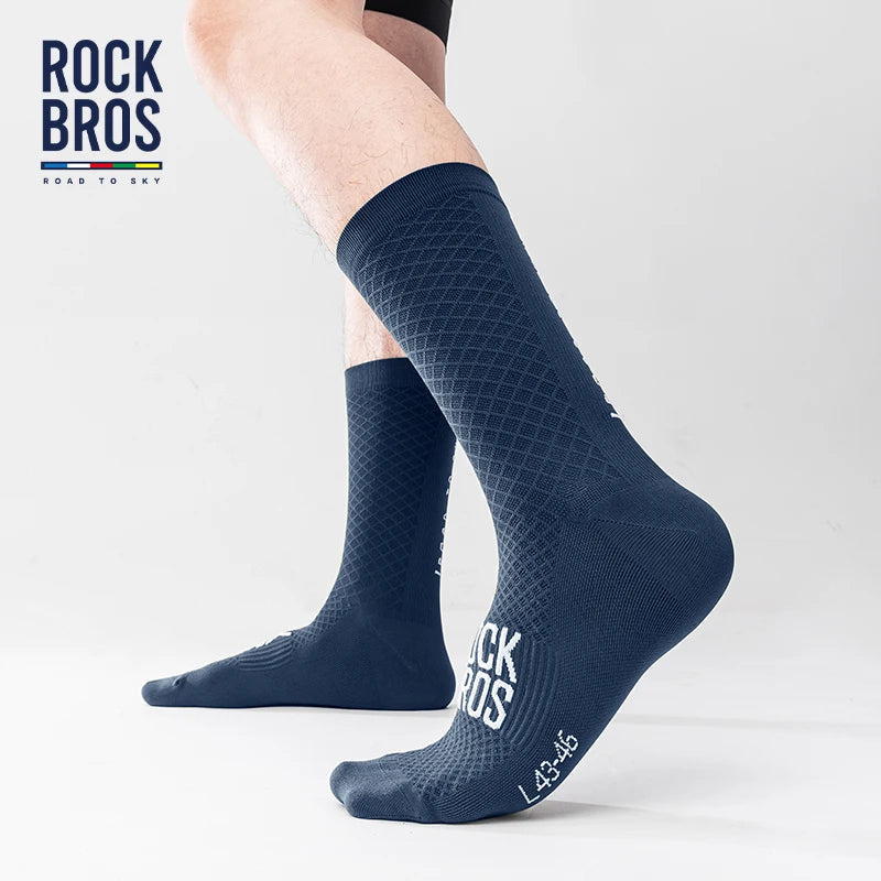 ROCKBROS ROAD TO SKY Sport Socks Breathable MTB Road Cycling Socks High Elastic Shock Absorbing A pair Bike Socks Quick Pick Grocers