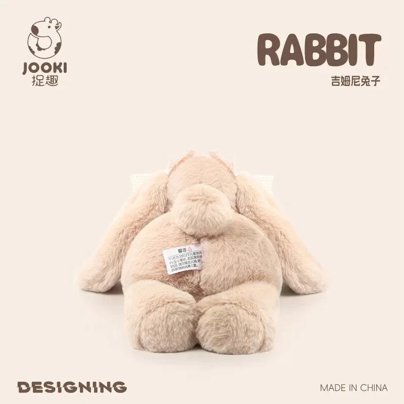 35cm New Simulated Shy Rabbit Doll Stuffed Plush Toy Cartoon Anime Cute Pillow Pillow Pillow Children's Birthday Gift Fun Doll Econic Blanks