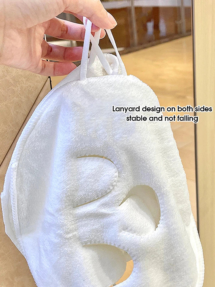 Hot compress towel hanging ear soft skin-friendly steam heating cold hot compress face towel wet compress irrigation face towel Quick Pick Grocers