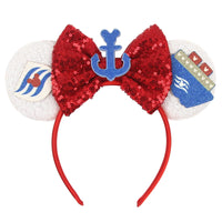 New Christmas Halloween Mouse Ears Headband Cartoon Sequin Bows Headband Birthday Party Princess Cosplay Costume For Women Adult Quick Pick Grocers
