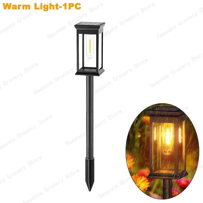 Waterproof LED Solar Lights for Garden Yard Driveway - Automatic Pathway Lighting Outdoor Landscape Lighting Auto On/Off at Dusk Quick Pick Grocers
