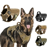 Military Large Dog Harness Training Pet Vest for French Bulldog German Shepherd Malinois Tactical Harnesses For Dogs Accessories Quick Pick Grocers