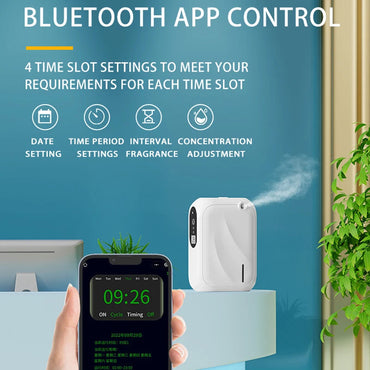Timing Scent Air Machine Hotel Aroma Diffuser 140ML Wall Mounted Essential Oil Diffuser For Home Fragrance Bluetooth APP Control Quick Pick Grocers