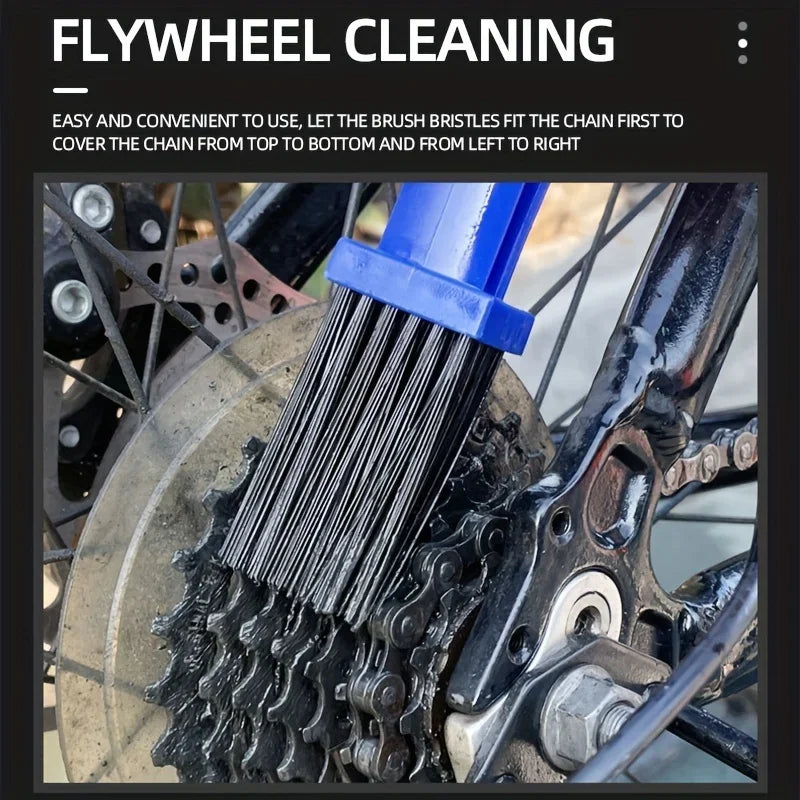 Portable Chain Cleaner Motorcycle Road Bike Chain Clean Brush Bicycle Clean Motorcycle Tools Chain Cleaner Maintenance Tool Port Quick Pick Grocers
