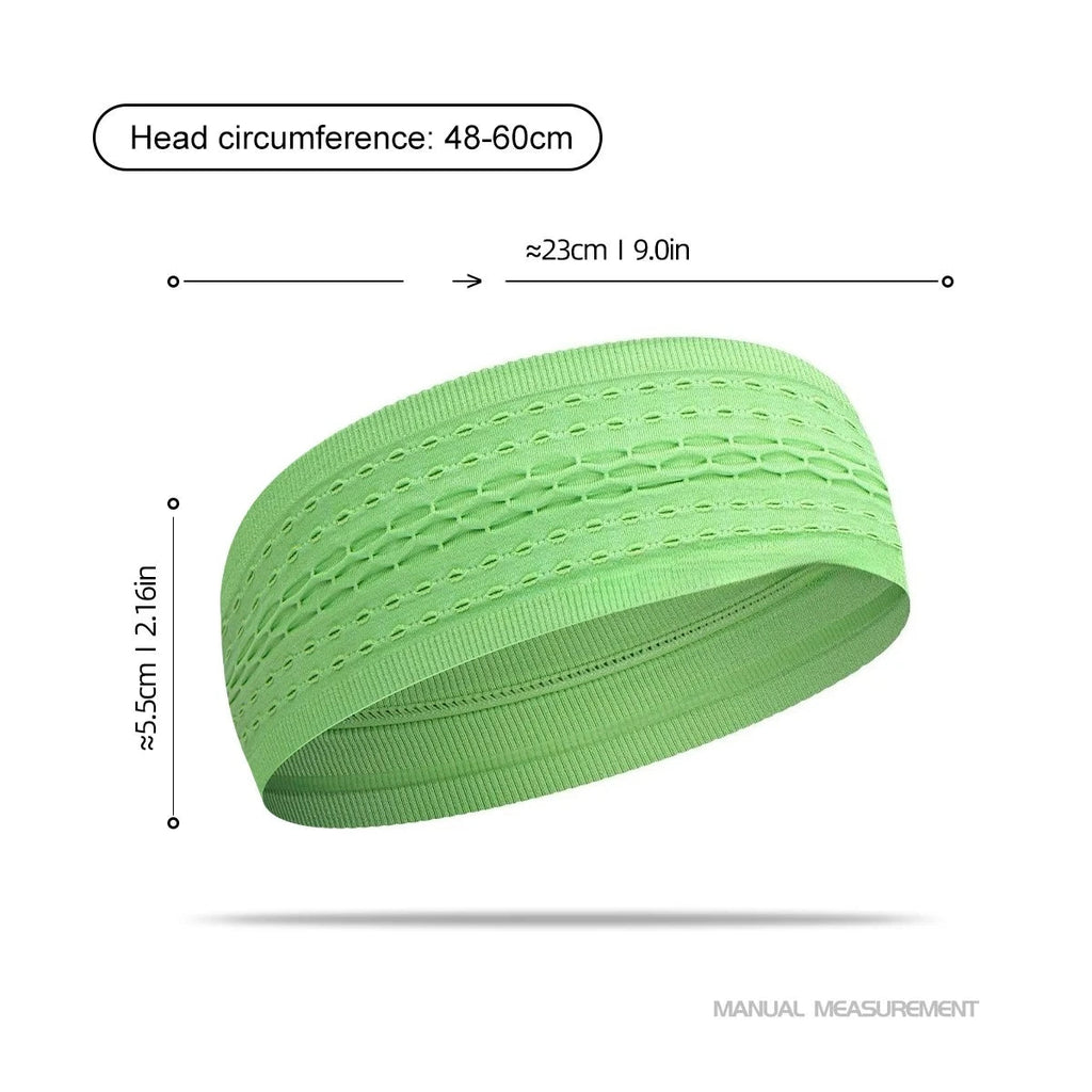 1PC Non-Slip Sport Headbands Moisture Wicking Workout Sweatband for Men & Women Fitness Running Cycling Football Yoga Hairband Quick Pick Grocers