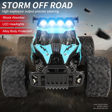 Remote Control Car RC Drift Racing 1:16 Vehicle Off Road Alloy 2.4G Radio High-Speed Trucks With LED Light Climbing Gift Kid Toy Econic Blanks