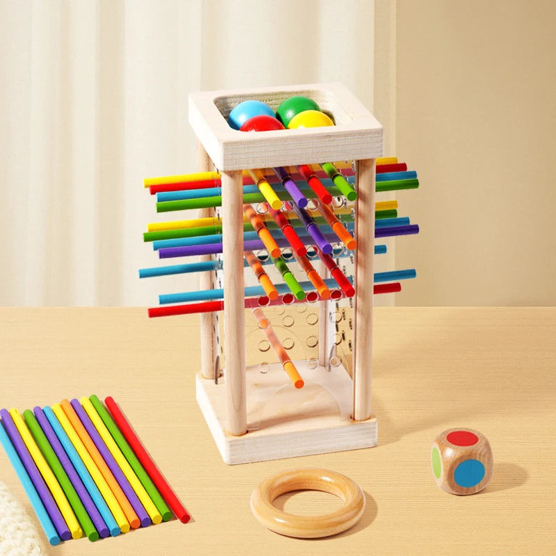 Parent child interactive wooden stick children's two person battle spatial thinking training puzzle toy Quick Pick Grocers