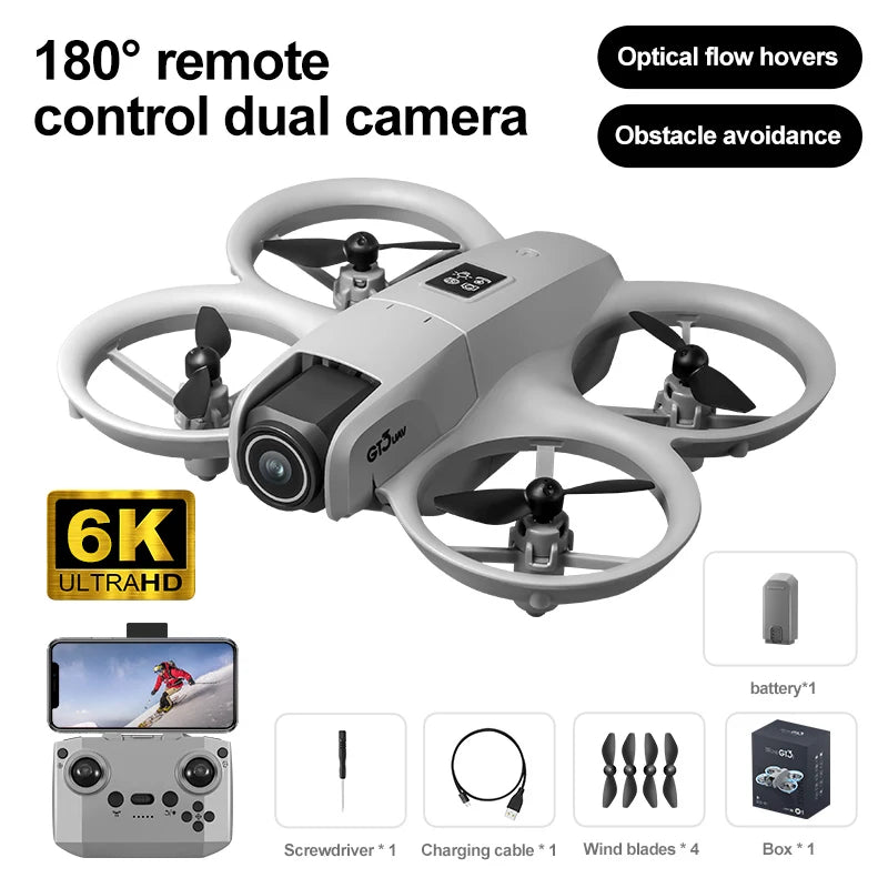 2025 GT3 RC Drone 8K 5G Professional HD Aerial Photography Obstacle Avoidance Remote Control Aircraft Dual Camera Quadcopter Toy Econic Blanks