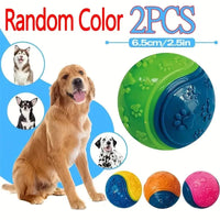 2Pack of Durable Squeaky Dog Balls - SoftTPR Chew Toys, Suitable for Dental Health and Training, Suitable for All Breeds Quick Pick Grocers