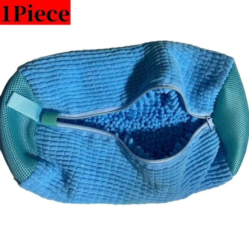 1/2/4PCS Shoe Washing Machine Bag with Liquid Shoe Brush Set Durable Laundry Shoe Bag and Soft Bristle Clean Brush for All Shoes Econic Blanks