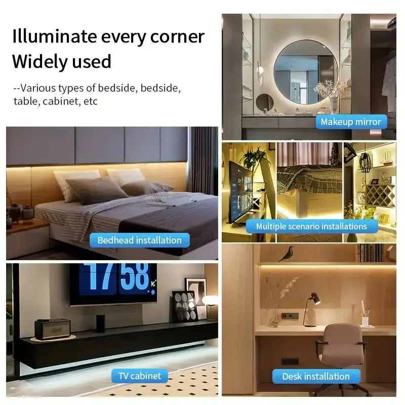 LED COB USB Strip Light – Touch Dimmer Flexible Indoor Lighting Econic Blanks