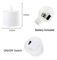 LED Candle Battery Powered Flameless Tea Candle Fake Candle Lamp Wedding Birthday Party Home Decoration Lamp Candlestick Candles Econic Blanks