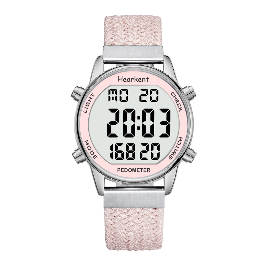 Hearkent Pedometer Sport Watches Step Counter Watch Women Digital Watches Calories Mile Stopwatch Countdown for Walking Tracker Quick Pick Grocers