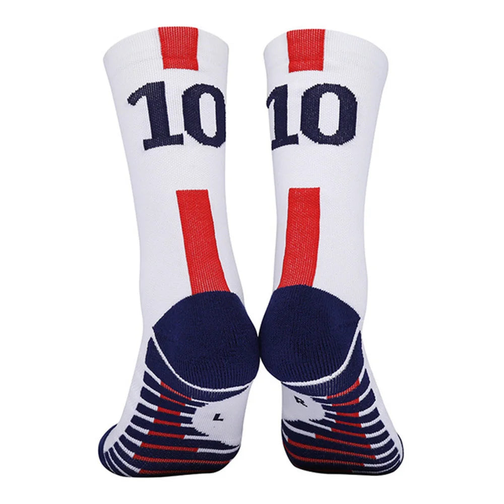 Yellow Number 10# 7# Kids Soccer Socks Blue Men's Football Sports Short Socks Outdoor Running Fast-drying Breathable Non-Slip Quick Pick Grocers