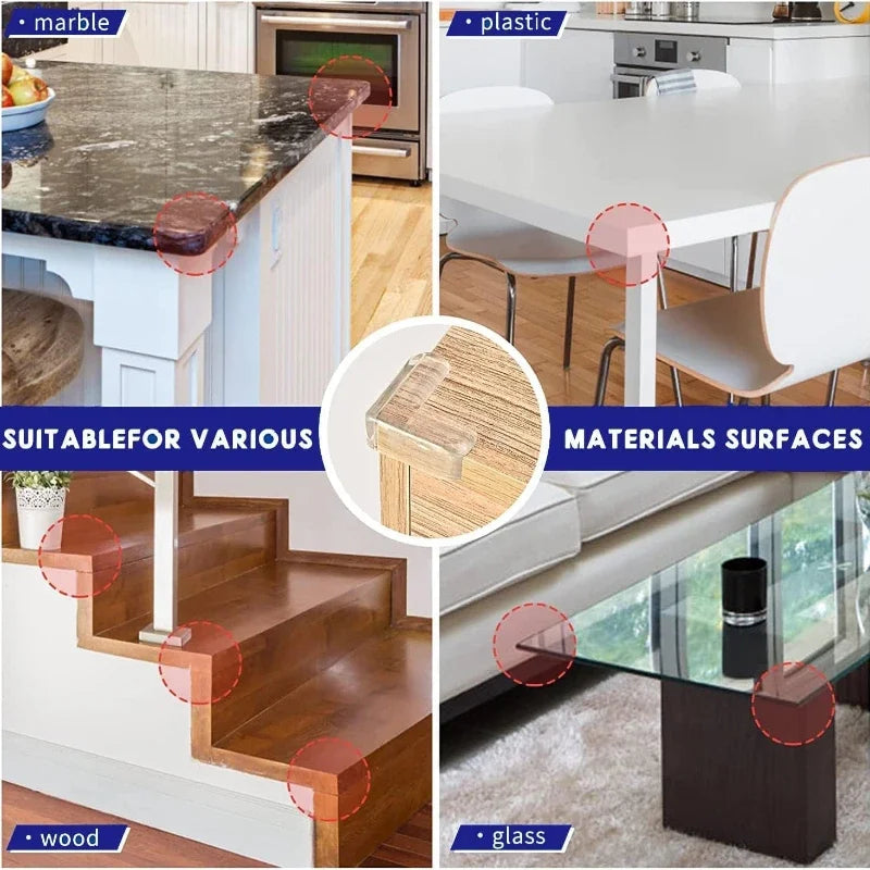 Table Corner Protectors for Baby Furniture Corner Guards Clear Children Anti Collision Edge Guards Baby Safety Table Edge Covers Purest Peak