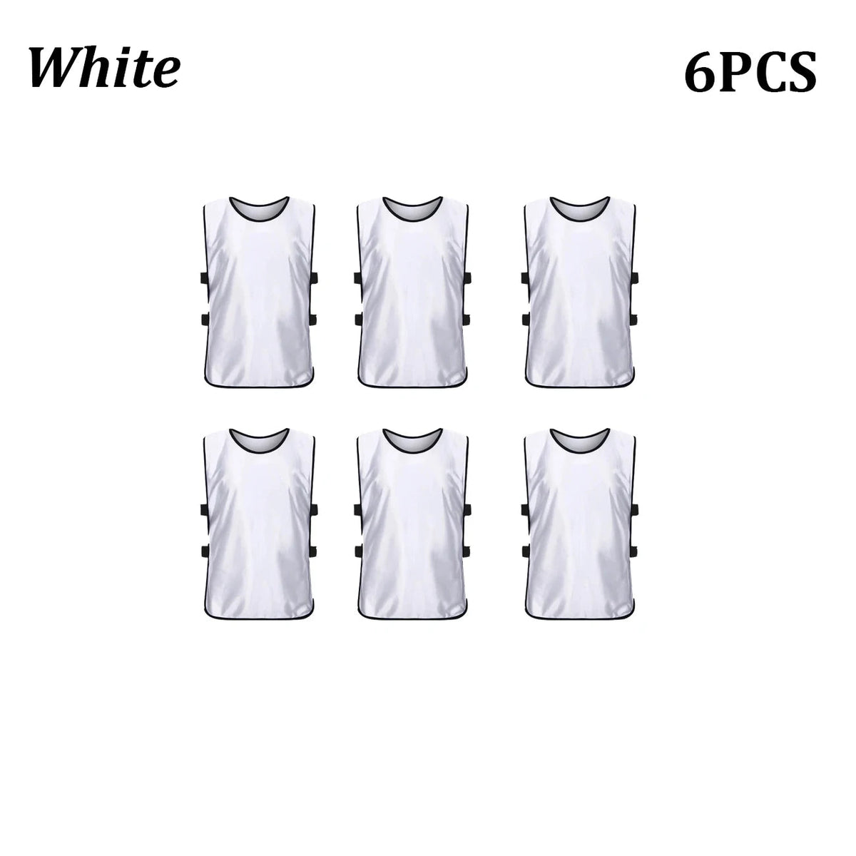 6PCS Soccer Pinnies Quick Drying Football Team Jerseys Sports Soccer Team Training Practice Youth Adult Basketball Sports Vest Quick Pick Grocers