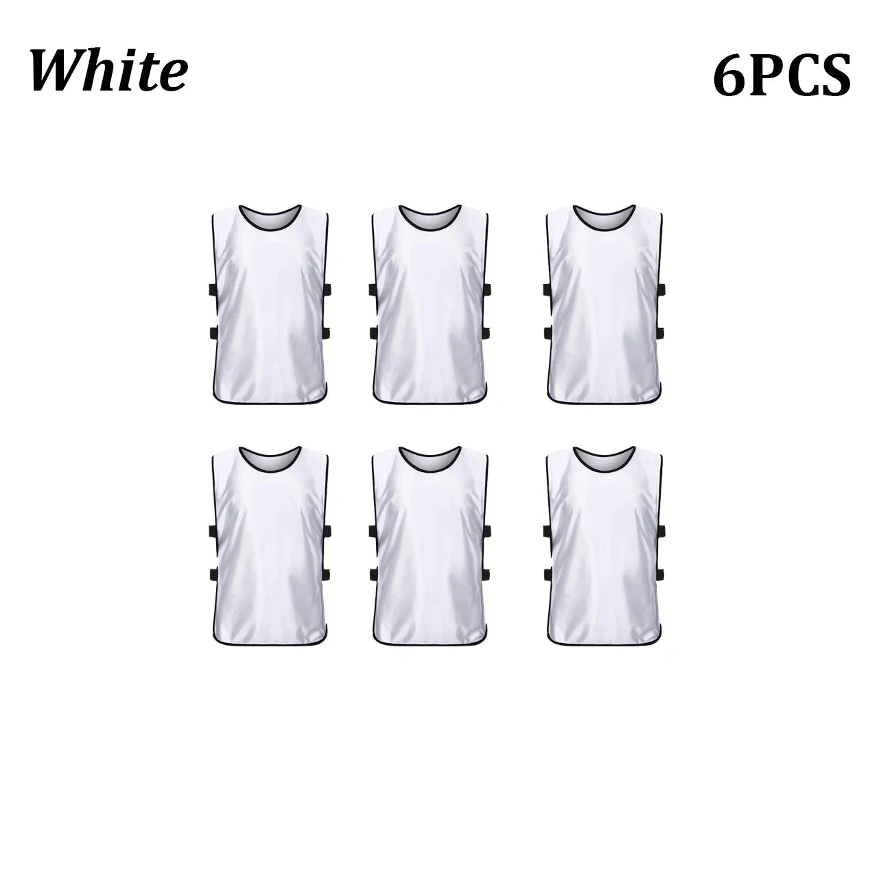 6PCS Soccer Pinnies Quick Drying Football Team Jerseys Sports Soccer Team Training Practice Youth Adult Basketball Sports Vest Quick Pick Grocers