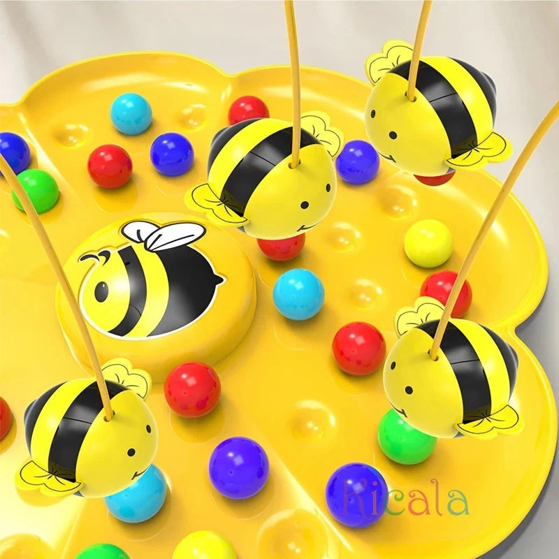 Little Bumblebee Multifunctional Board Game Puzzle Fishing Toys Interactive Educational Toys For Kids Christmas Gift Family Game Econic Blanks