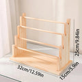 Vintage wooden bracelet storage rack, stepped bead display rack, jewelry storage rack, watch hair clip and headband display rack Quick Pick Grocers