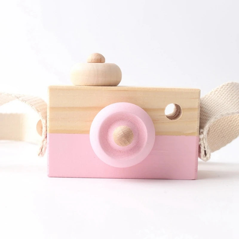 Wooden Fashion Camera Baby Toys Pendant Baby Block Montessori Toys for Children Wooden DIY Presents Nursing Gift Outdoor Toys Purest Peak