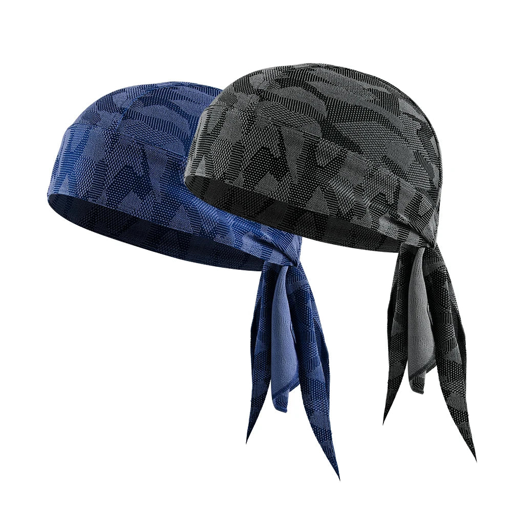 Summer Breathable Running Caps Pirate Hat Outdoor Sport Sun Protection Headscarf Cycling Helmet Liner Quick Dry Beanies Bandana Quick Pick Grocers
