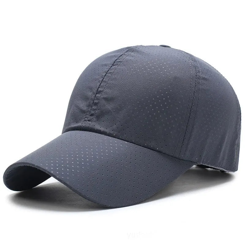 Hat Men Spring Summer Solid Color Mesh Cap Baseball Cap Women Autumn Korean Edition Sunscreen Hat Mesh Breathable Peaked Cap Quick Pick Grocers