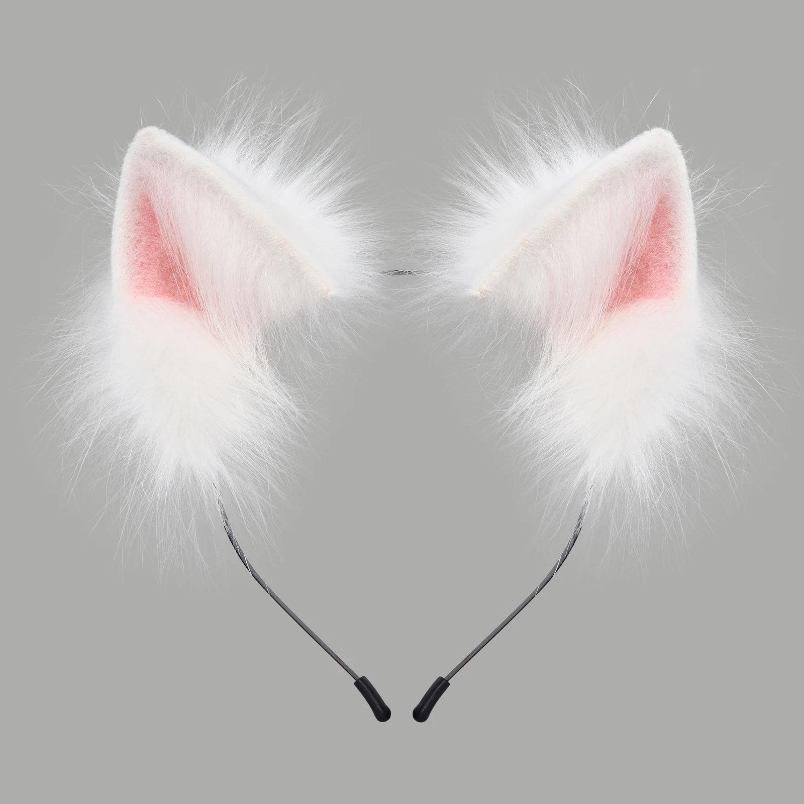 Handmade Faux Fur Animal Ears Headband Furry Cat Fox Ear Hairhoop Headwear Costume Accessory for Cosplay Masquerade Quick Pick Grocers