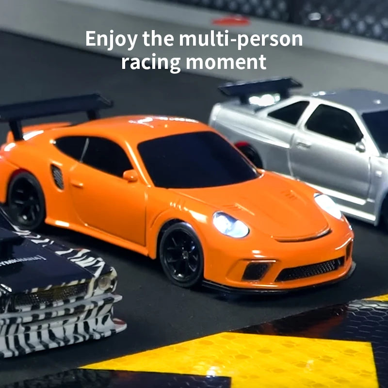Upgraded Gyro 1/43 RC Drifting Car Racing RTR 4WD High Speed Radio Control Model 2.4G Drift Race Vehicle Mini Gifts Econic Blanks