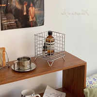1pc Office Desk Storage Basket - Multi-functional Storage Basket, Shelf Basket Quick Pick Grocers