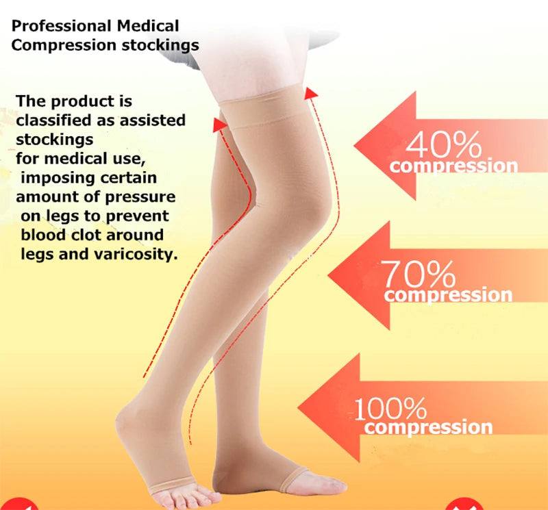 Compression Socks Varicose Veins Men's And Women's Sports Socks Football 20-30 Mmhg Elastic Anti Fatigue Pain Relief Wholesale Quick Pick Grocers