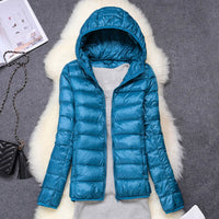 Women Puffer Jacket 15 Colors Plus Size 5XL 6XL 7XL 2025 New Spring Autumn Female Ultra Lightweight Packable Hooded Down Coats Quick Pick Grocers