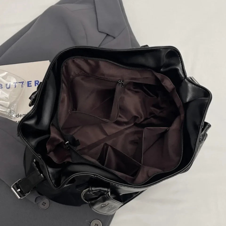 Soft Interior Compartment Shoulder Bags 2026 High Quality Contrasting Colors Bags for Women Fashion Zipper Pu Women's Handbags Quick Pick Grocers