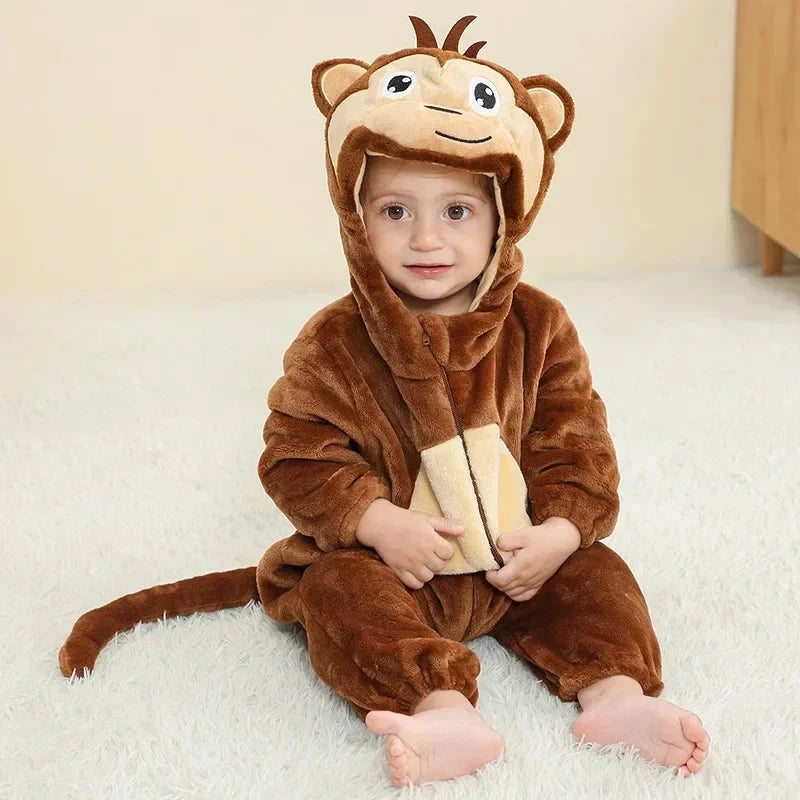 0 1 2 3 4 Years Kigurumi Pajamas for Toddler Baby Clothes Children Outfits Infant Dinosaur Unicorn Cat Robbit Cosplay Costumes Econic Blanks