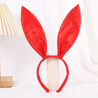 1pc sold color gingham rabbit ear headband in stock headband bunny girl hair clip Halloween rabbit headband Quick Pick Grocers