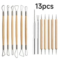 Pottery Clay Sculpting Tools Kit 8-61 Pcs/Set, Ceramic Wax Clays Carving Tools for Art Craft Pottery Sculpting Modeling Tool Set Econic Blanks