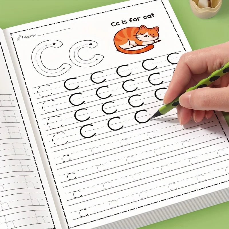 32-Page A-Z Alphabet Practice Book - Interactive Alphabet Learning and Creative Coloring Activities, Develop Writing Skills, Back-To-School Supplies, Easter and Christmas Gifts, Preschool Children, Alphabet Learning Book, Pre Quick Pick Grocers