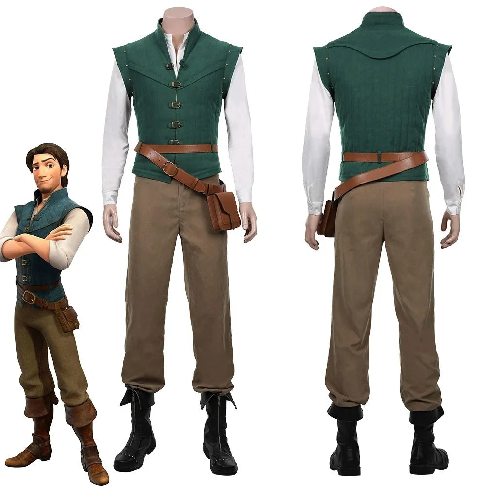 Flynn Rider Tangled Rapunzel Cosplay Costume Adult Carnival Uniform Halloween Anime Halloween Costumes Quick Pick Grocers