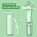Foldable Small Fan Portable and high-power Hand Held Portable Mini Fan Rechargeable Hand USB Charge Fan Quick Pick Grocers